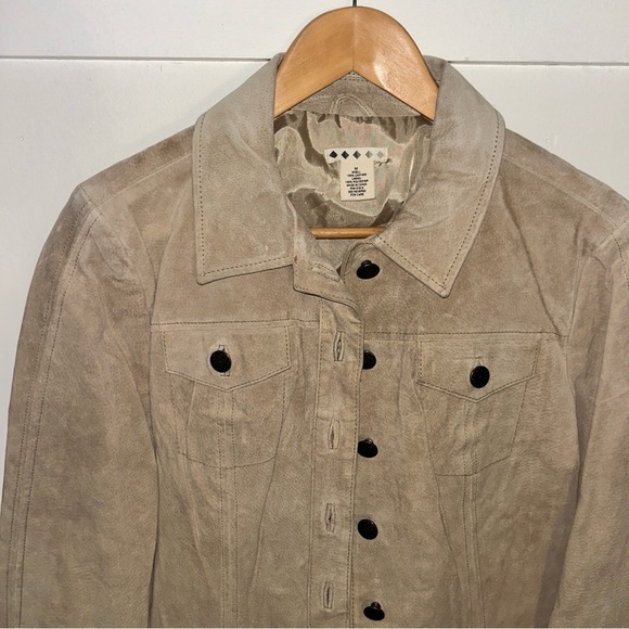 Tan Leather Women's Jacket - Picture 2 of 5